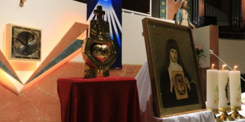 Relikwie św. Małgorzaty Marii Alacoque w Siechnicach
